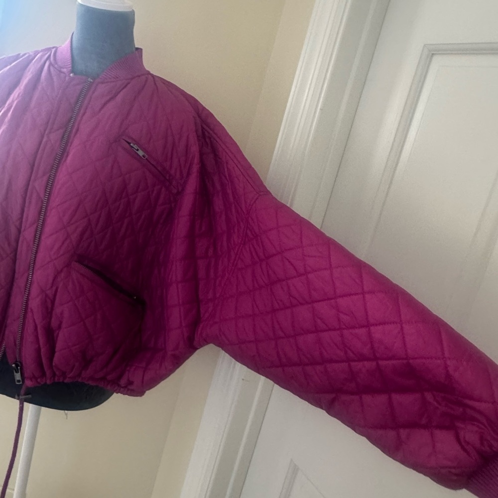 Crop Puffer Jacket - image 3